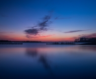 Het Blauwe Uur boven het lauwersmeer