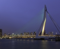 "De Zwaan" at sunset