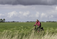 De eenzame fietser