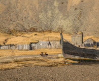 Vikingdorp  bij Stokksnes