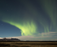 Noorderlicht bij Jökulsárlón (gletsjer meer)