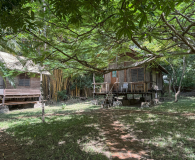 Beachhut in the village of Mwaya 