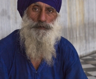 Sikh in blue