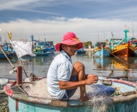cleaning the nets
