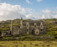 dilapidated house