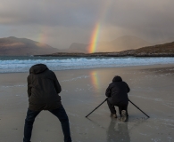 Rainbow at Luskentyre beach