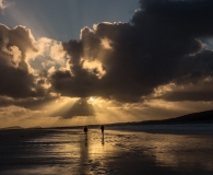 Sunset at Luskentyre beach