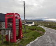 the phone at Stoer Cottage